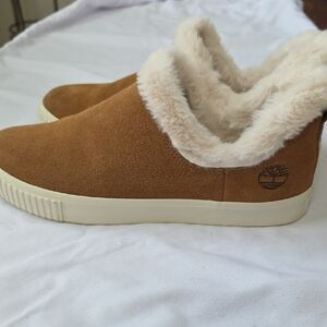 Timberland Skyla Bay Women's Brown Suede Fur Lined Shoes